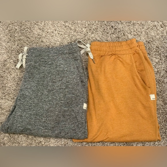 Vuori Joggers Size Small- EUC Heather Gray and Flax Heather - Picture 1 of 9